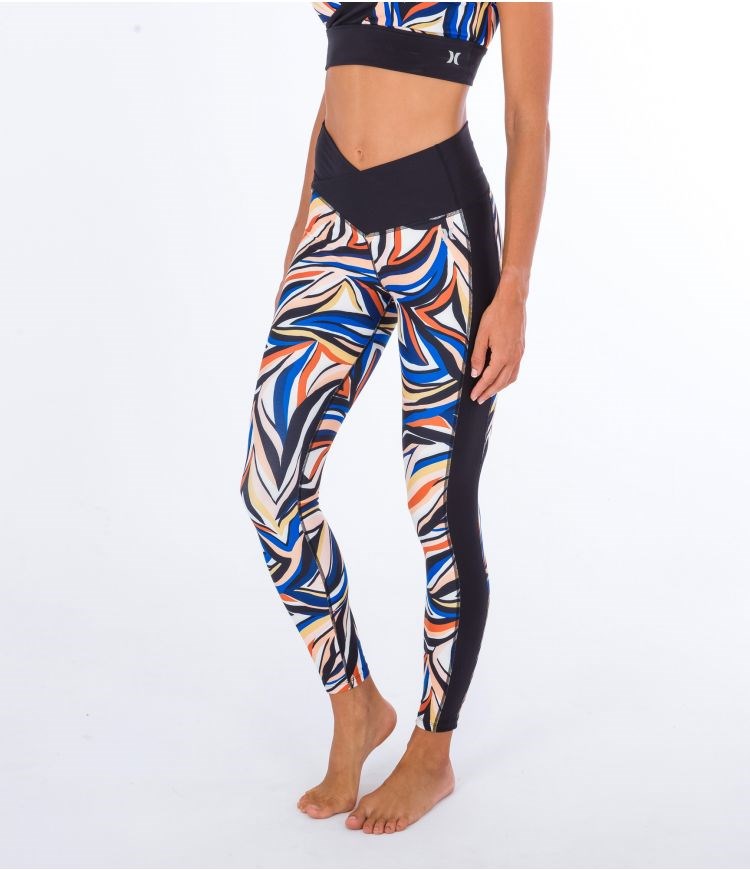 Hurley Legging H2o Dri V-shaped Colorblock Sand Dunes | KISNBY-361
