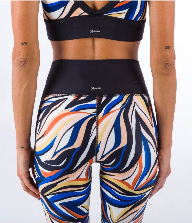 Hurley Legging H2o Dri V-shaped Colorblock Sand Dunes | KISNBY-361