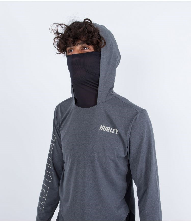 Hurley Lycra Long Sleeve H2o Dri Atticus Fastlane Upf Grises | QETFYO-497