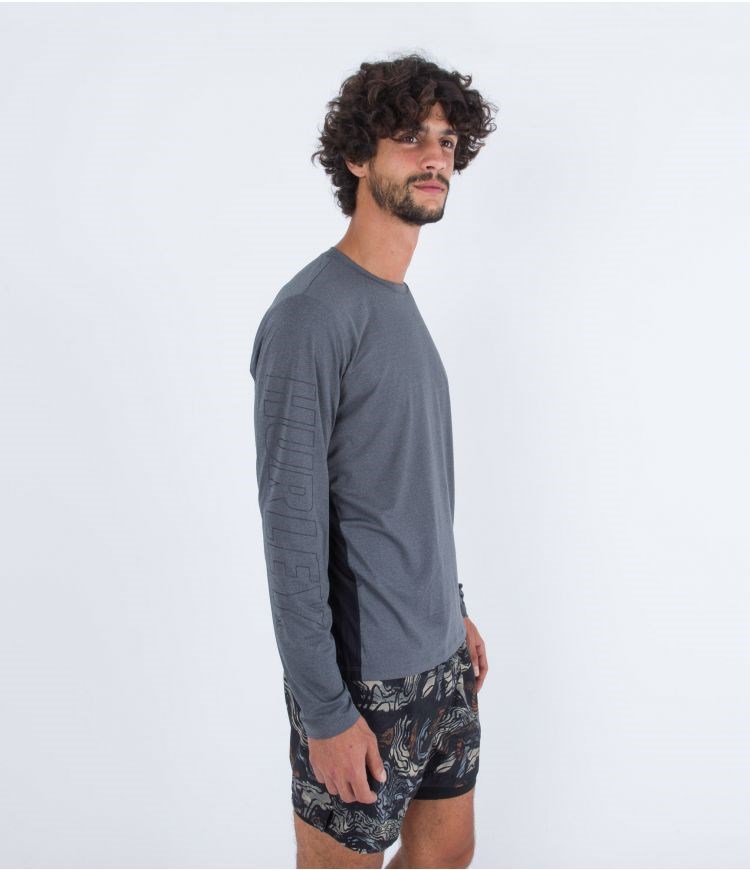 Hurley Lycra Long Sleeve H2o-dri Easton Fastlane Upf Negros | TOPDJK-046