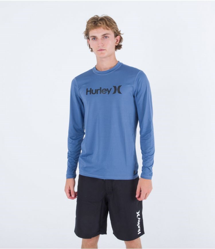 Hurley Lycra Long Sleeve O&o Surf Azules | KRQGHL-934