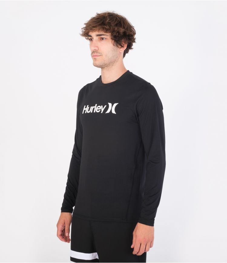Hurley Lycra Long Sleeve Oao Surf Negros | NRBUZV-781