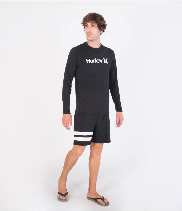 Hurley Lycra Long Sleeve Oao Surf Negros | NRBUZV-781