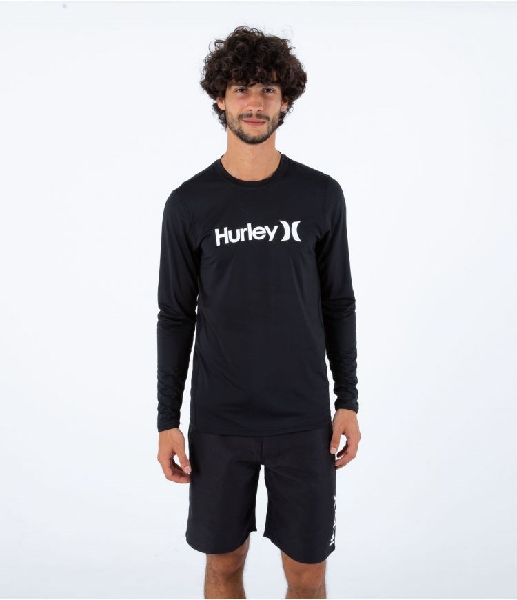 Hurley Lycra Long Sleeve Oao Surf Negros | NRBUZV-781