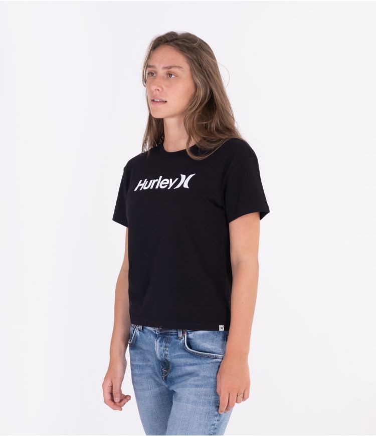 Hurley One & Only Core Tee Tops And T-shirts Negros | CLIMWO-524
