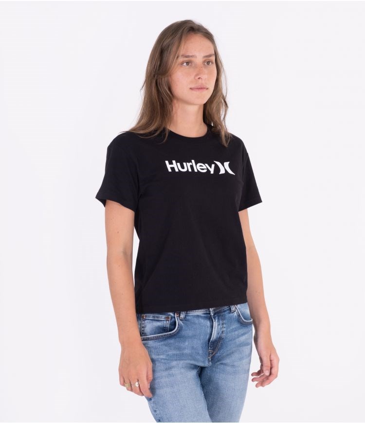 Hurley One & Only Core Tee Tops And T-shirts Negros | CLIMWO-524