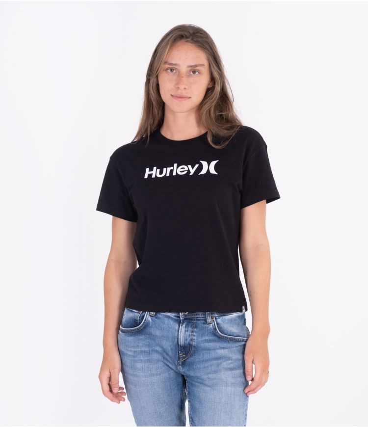Hurley One & Only Core Tee Tops And T-shirts Negros | CLIMWO-524