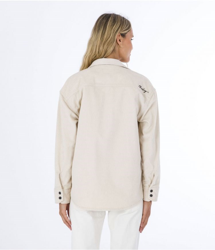 Hurley Overshirt Oceancare Corduroy Marshmallow | VWKOBS-326