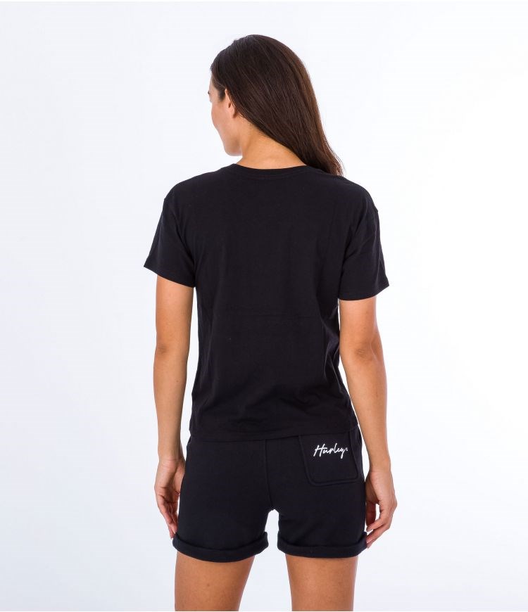 Hurley Pant Corta Oceancare Script Negros | YKWBGU-483