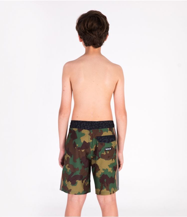 Hurley Phantom Fastlane Woodland - Boys - Kids' Boardshorts Kaki | RCJXSE-609