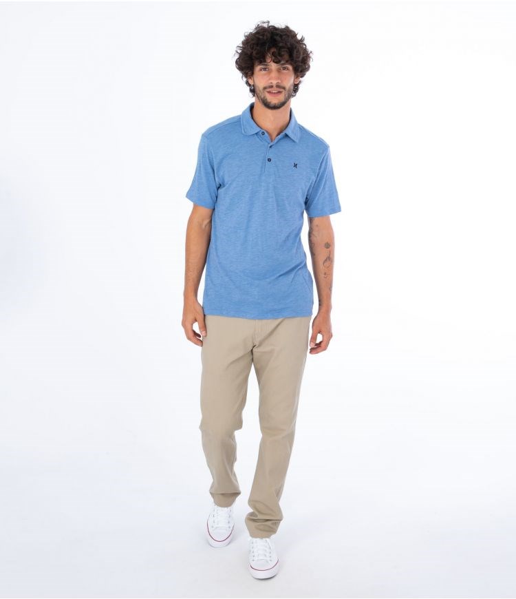 Hurley Polo Corta Sleeve Ace Vista Azules | QWCDFO-610