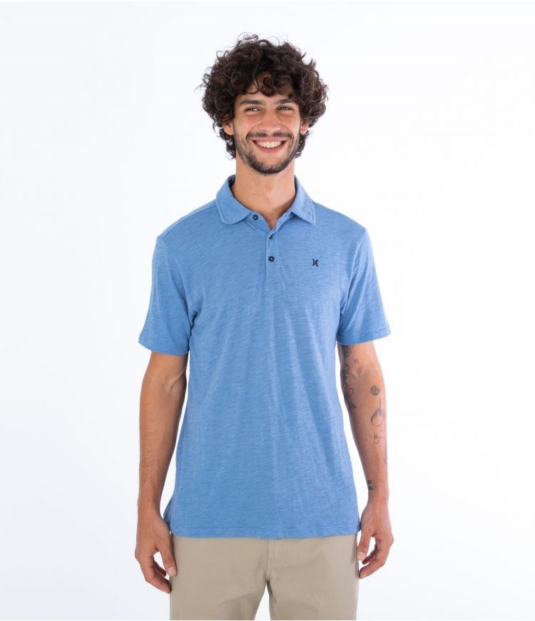 Hurley Polo Corta Sleeve Ace Vista Azules | QWCDFO-610