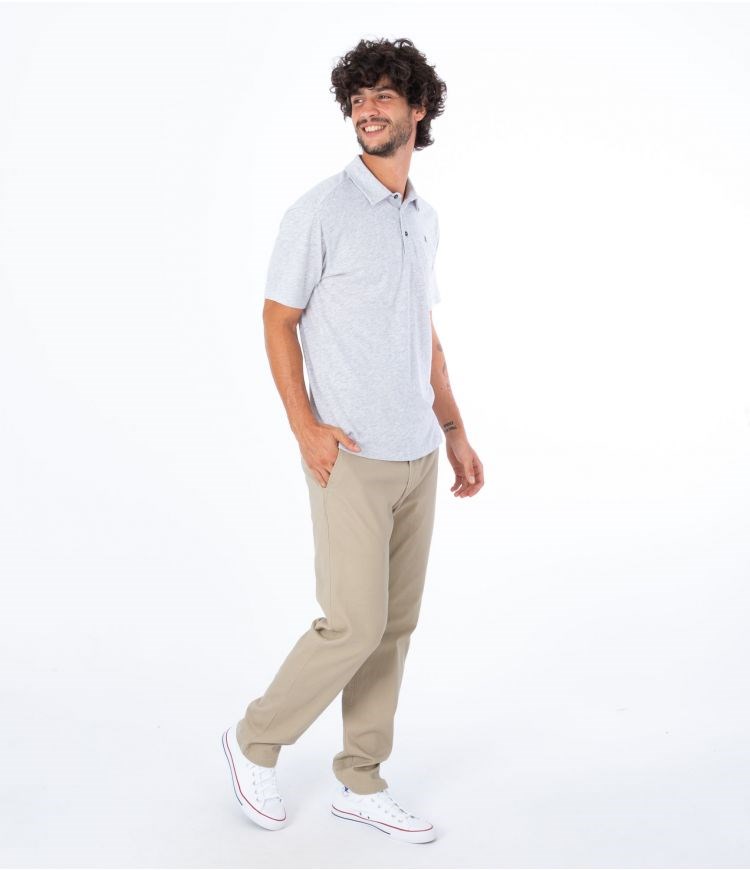 Hurley Polo Corta Sleeve Ace Vista Blancos | PKMDSL-498