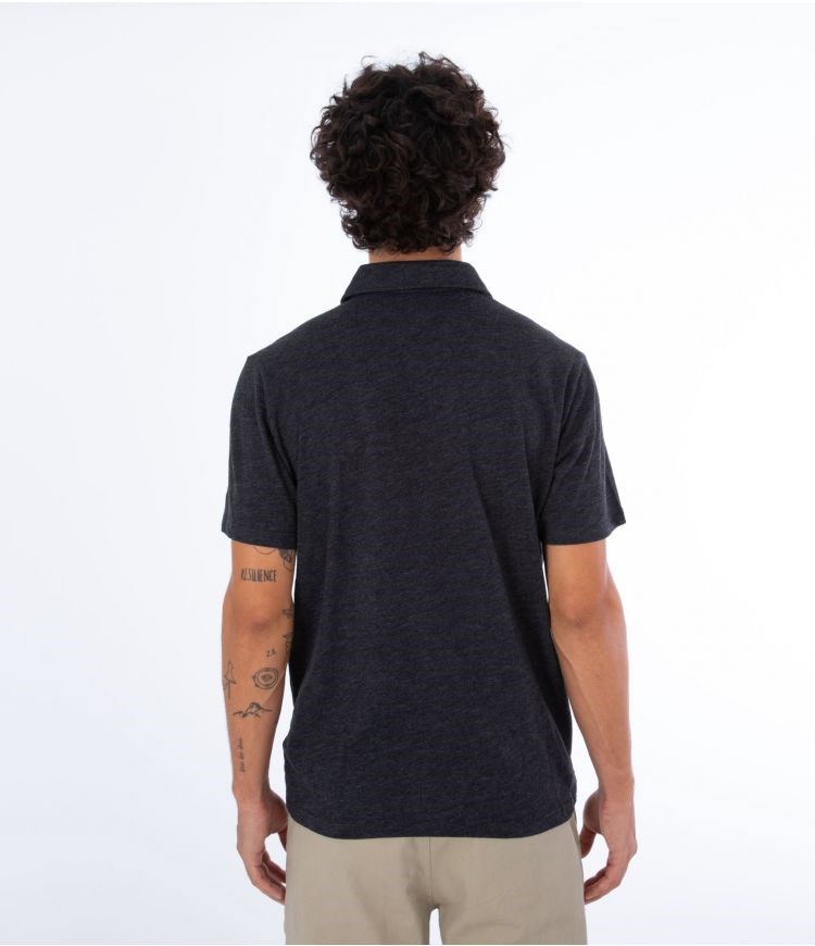 Hurley Polo Corta Sleeve Ace Vista Negros | LTZCPU-354