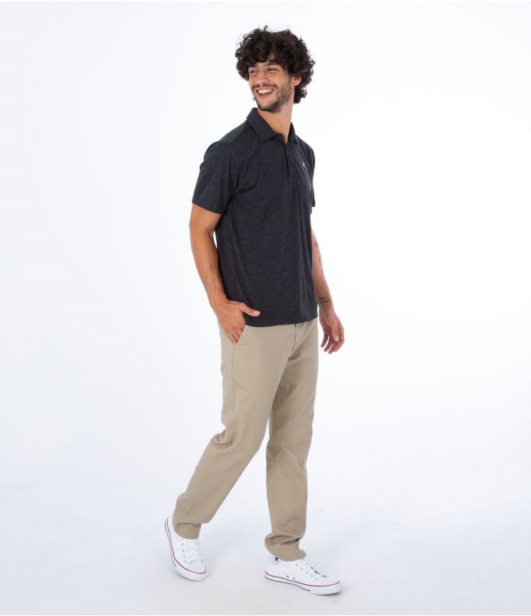 Hurley Polo Corta Sleeve Ace Vista Negros | LTZCPU-354