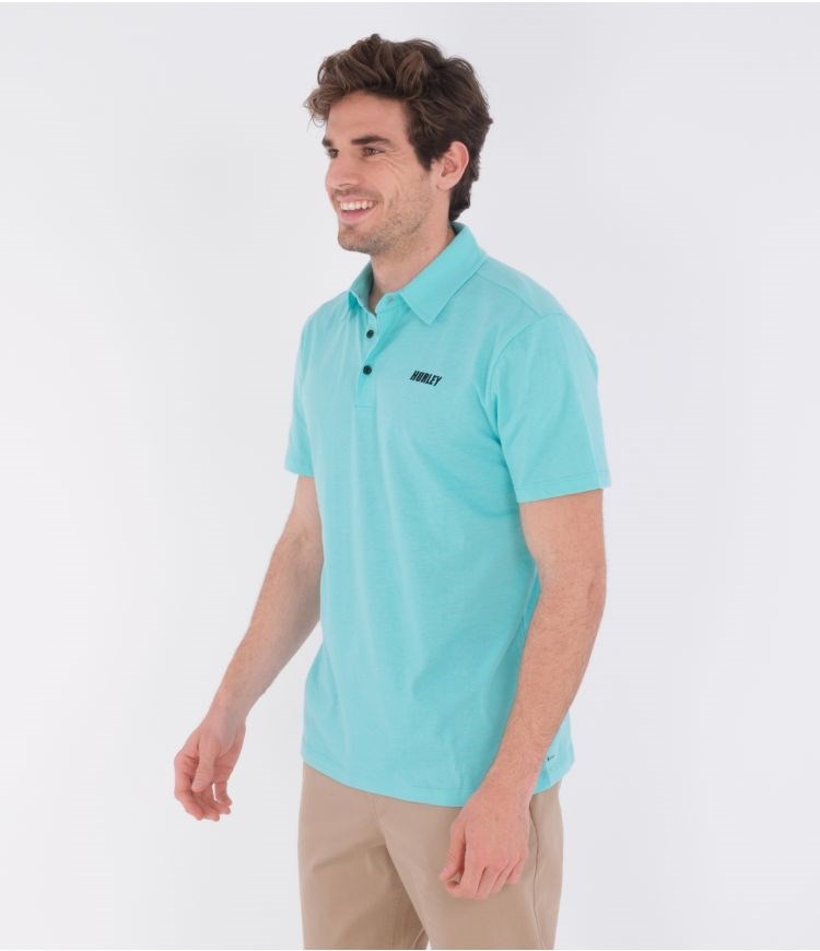 Hurley Polo Corta Sleeve H20-dri Ace Verdes | IJTLUM-368