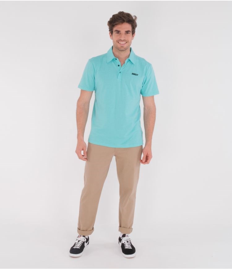 Hurley Polo Corta Sleeve H20-dri Ace Verdes | IJTLUM-368