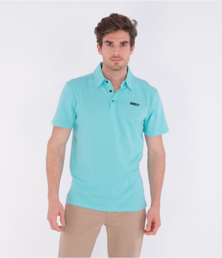Hurley Polo Corta Sleeve H20-dri Ace Verdes | IJTLUM-368