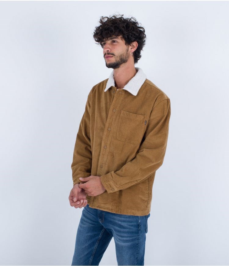 Hurley Shirt Bixby Cord Sherpa Golden Doodle | TJRYOC-182