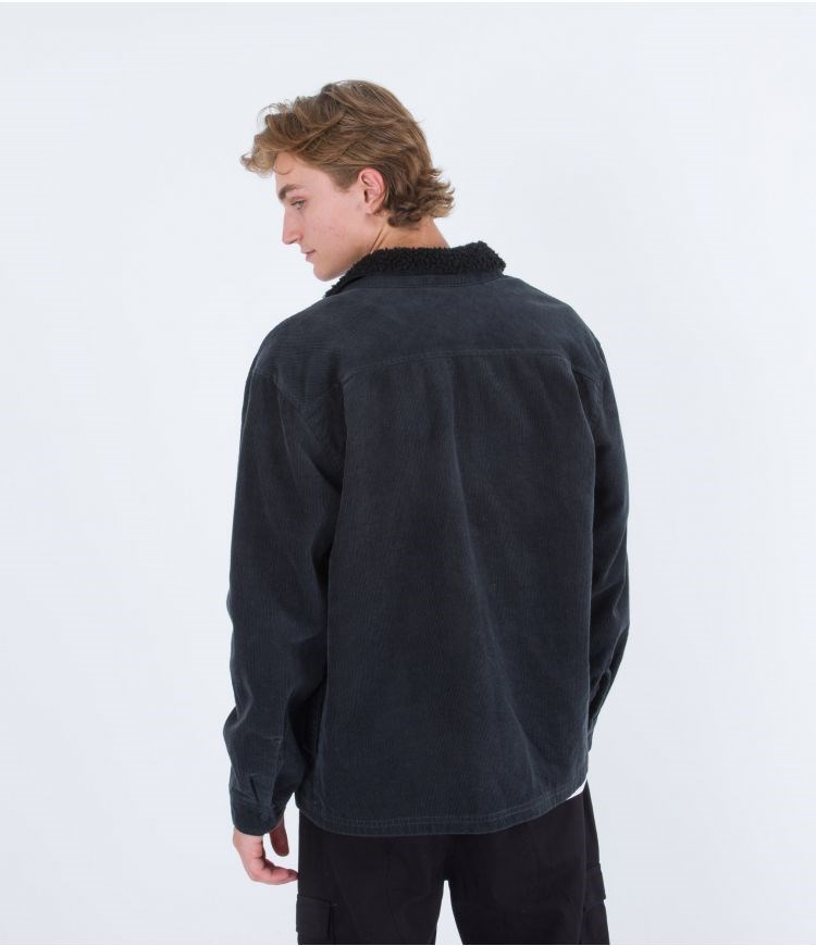 Hurley Shirt Bixby Cord Sherpa Grises | SYKZAB-350
