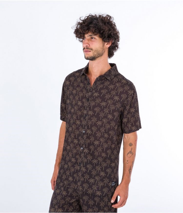Hurley Shirt Corta Sleeve Coast Negros | WDRUSP-623