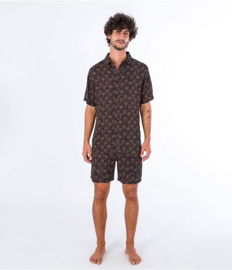 Hurley Shirt Corta Sleeve Coast Negros | WDRUSP-623