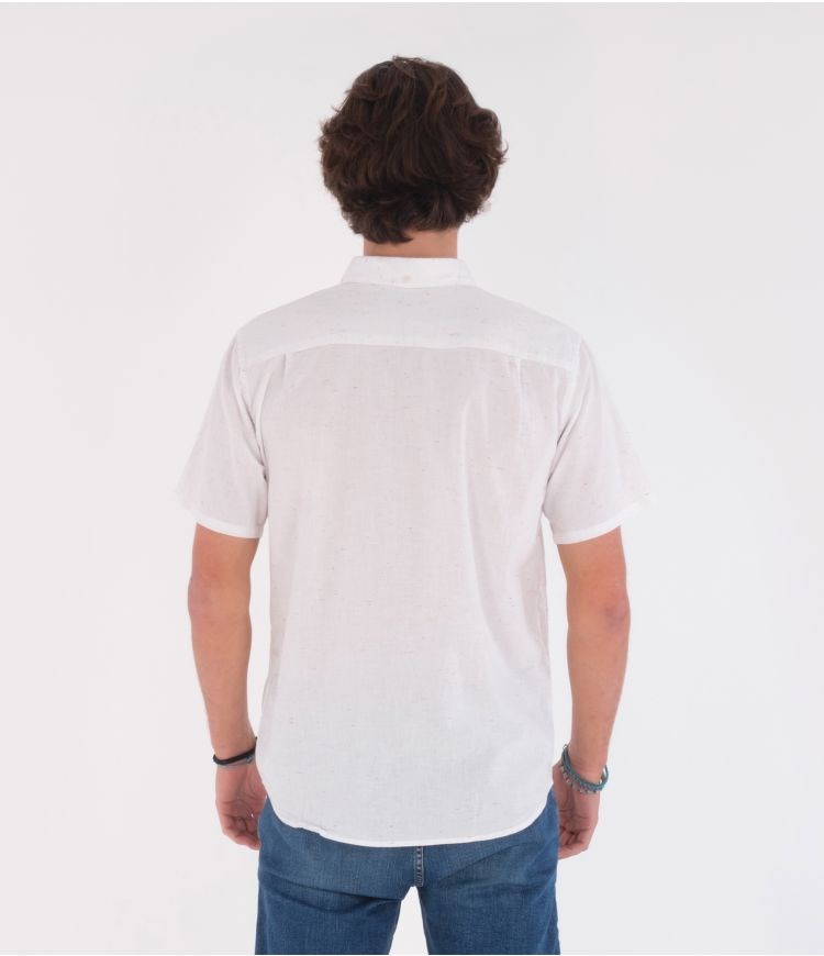 Hurley Shirt Corta Sleeve O&o Space Dye Blancos | XGOMVN-927