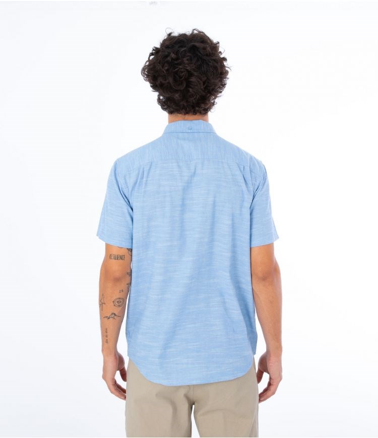 Hurley Shirt Corta Sleeve O&o Stretch Azules | NVMAIQ-743