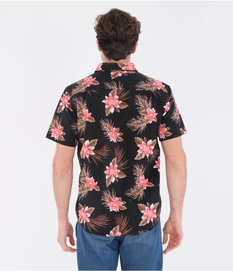 Hurley Shirt Corta Sleeve Org Wedge Negros | PGOQUX-495