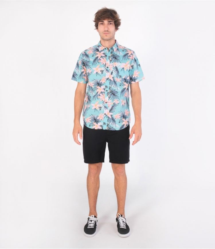 Hurley Shirt Corta Sleeve Org Wedge Verdes | GKIVON-785