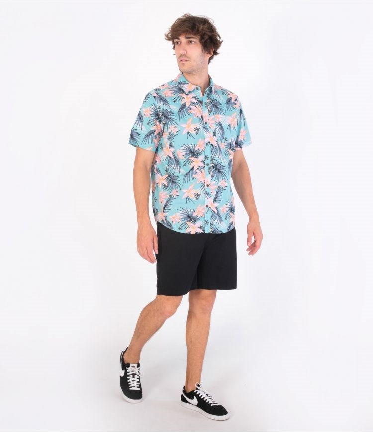 Hurley Shirt Corta Sleeve Org Wedge Verdes | GKIVON-785