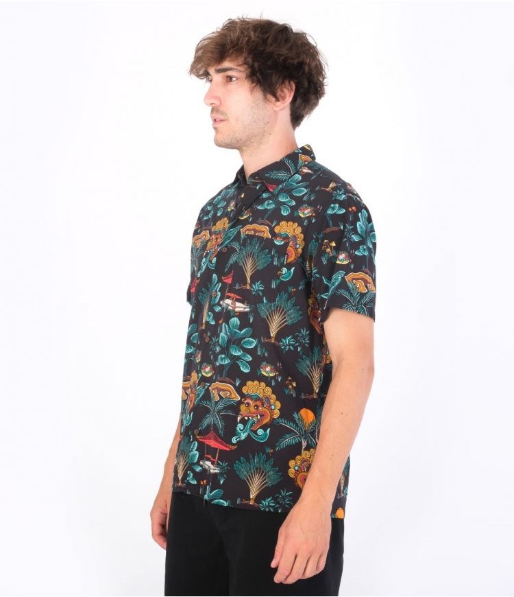 Hurley Shirt Corta Sleeve Rincon Negros | VBQSXJ-647