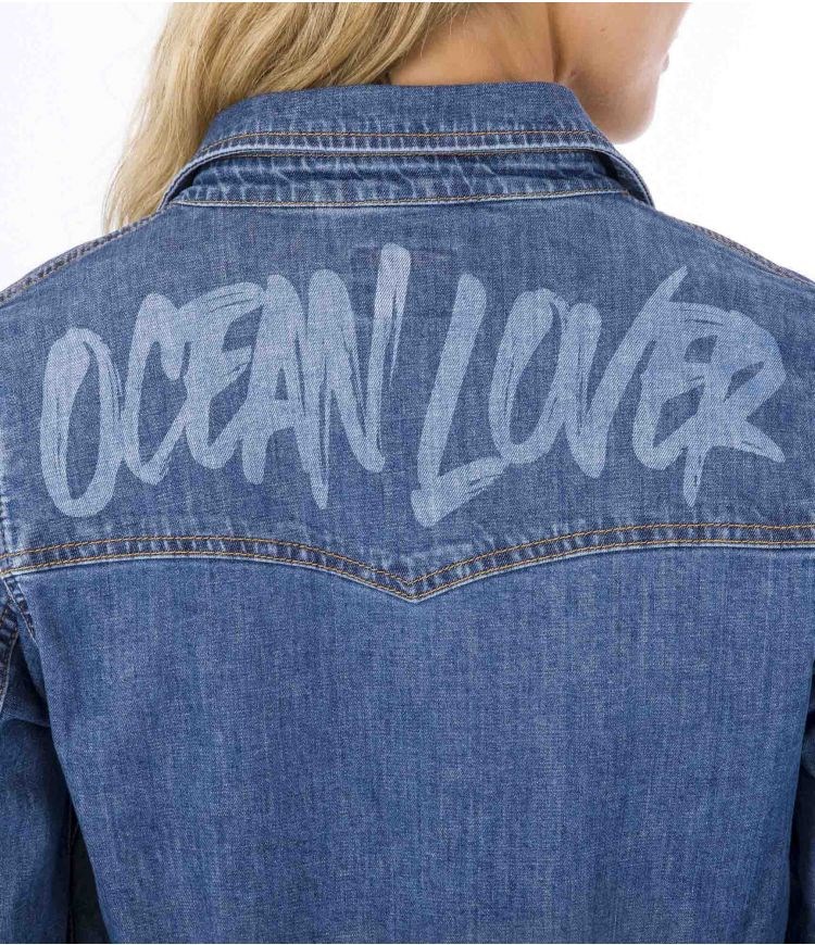 Hurley Shirt Denim Oceancare Birdie Denim22 | WHYLQU-140