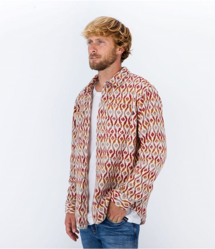 Hurley Shirt Santa Cruz Windchill Barely Bone | IUXBKT-915