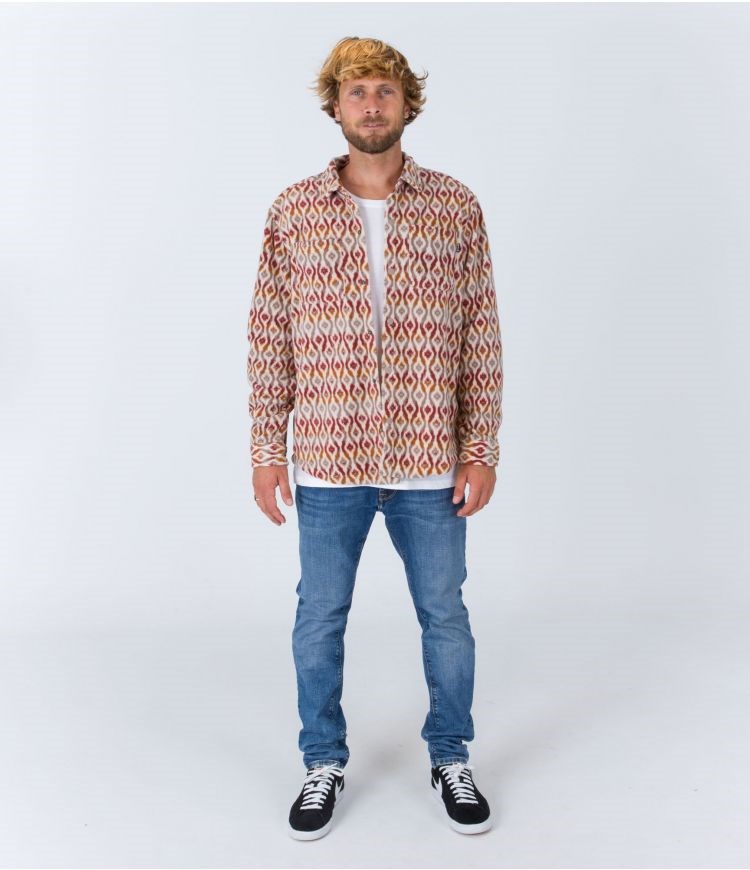 Hurley Shirt Santa Cruz Windchill Barely Bone | IUXBKT-915