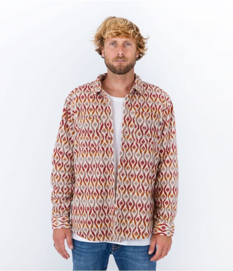 Hurley Shirt Santa Cruz Windchill Barely Bone | IUXBKT-915