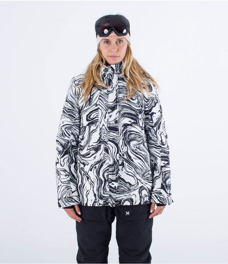 Hurley Snow Jacket Architectural 3m Negros Blancos | PIRSNW-523