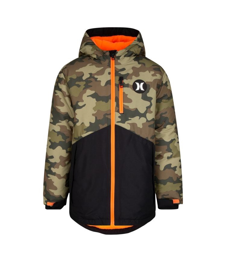 Hurley Snow Jacket Boy – Hurley Verdes Camuflados | DRCNYI-821