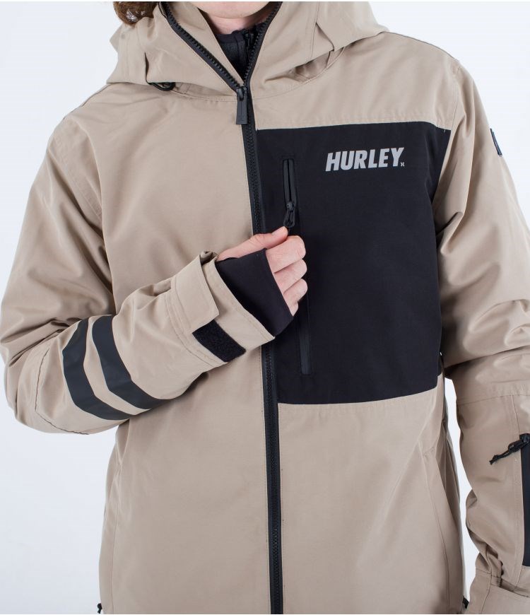 Hurley Snow Jacket Outlaw Kaki | CLDUPN-326
