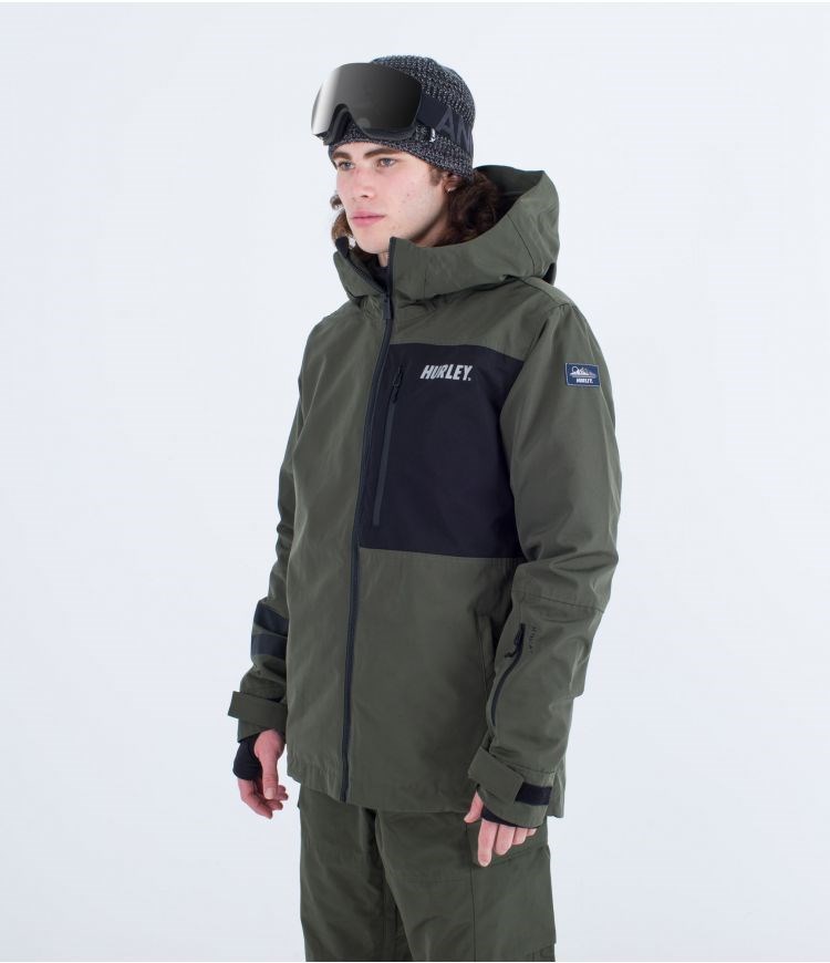 Hurley Snow Jacket Outlaw Kaki | VLCAQK-046