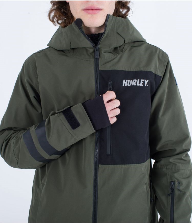 Hurley Snow Jacket Outlaw Kaki | VLCAQK-046