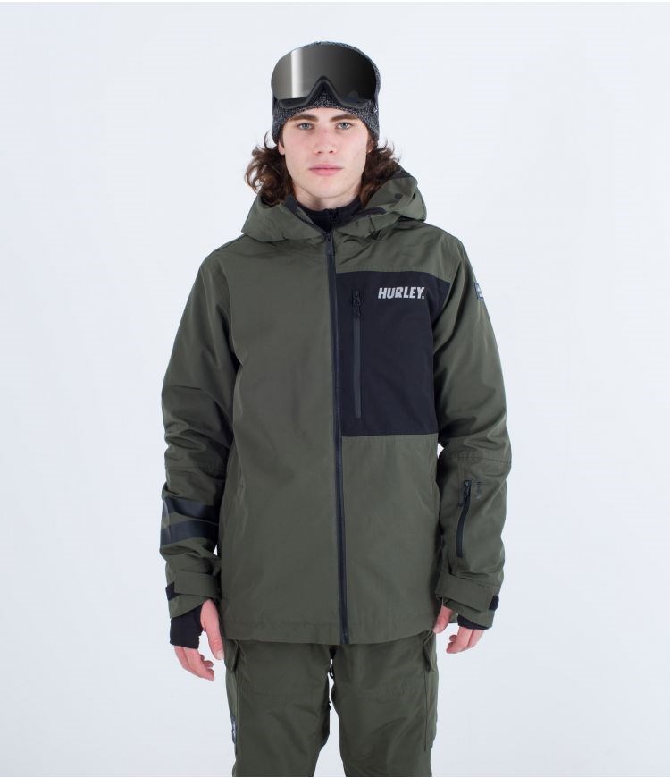 Hurley Snow Jacket Outlaw Kaki | VLCAQK-046