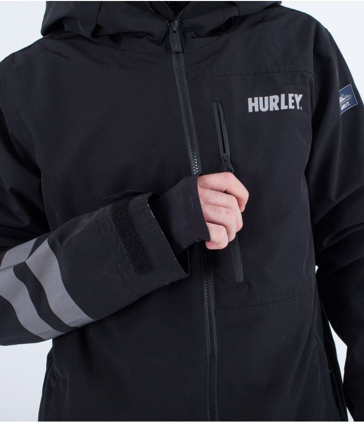 Hurley Snow Jacket Outlaw Negros | PUDNIE-506