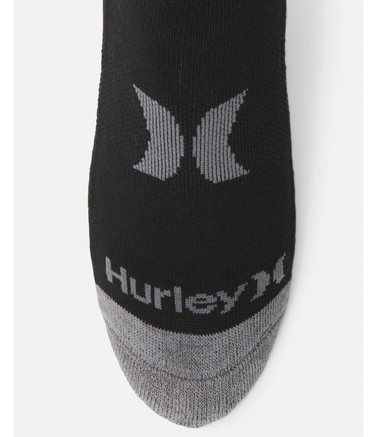 Hurley Socks 3 Pack Icon Newprint Or Black/Wht | LSZMGV-041