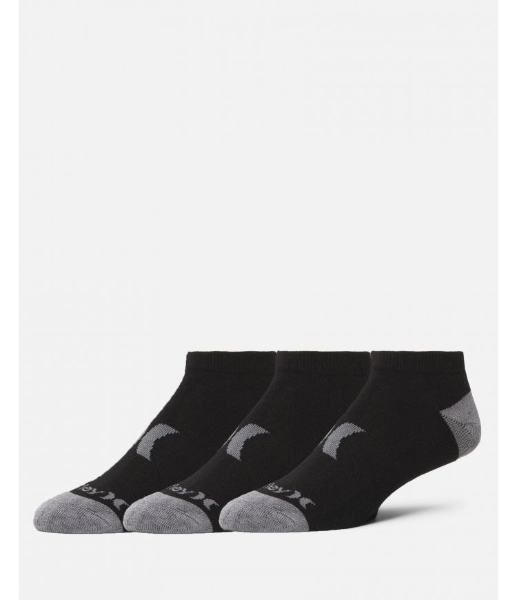 Hurley Socks 3 Pack Icon Newprint Or Black/Wht | LSZMGV-041