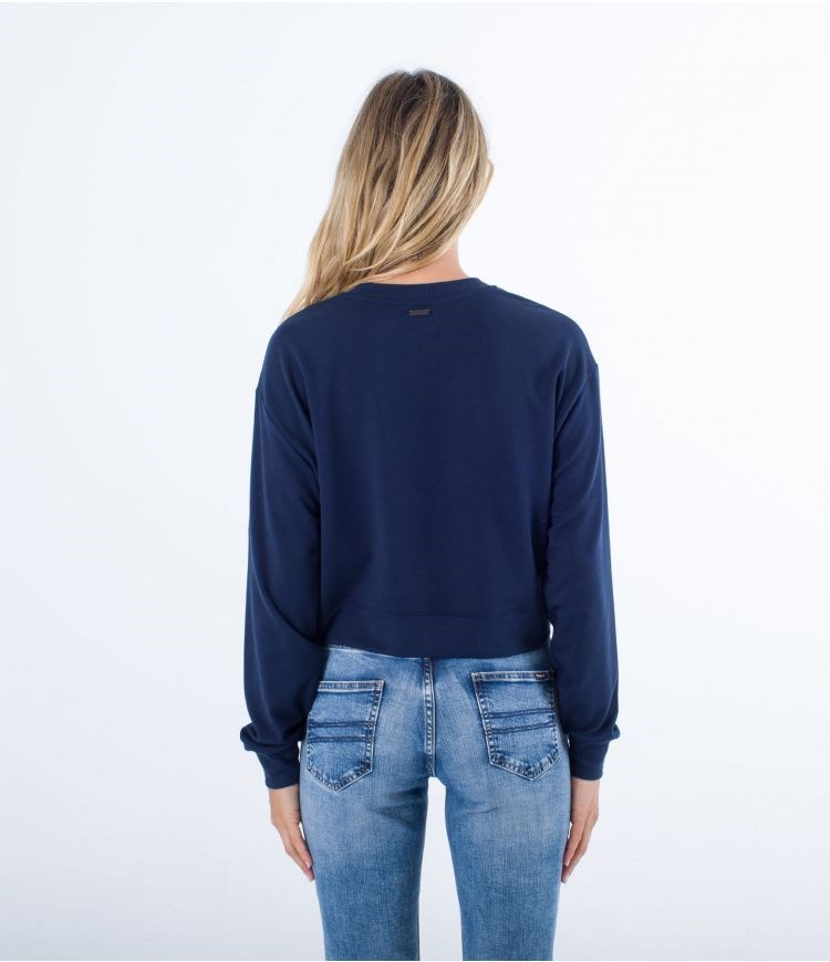 Hurley Sweatshirt Oversize Easy Azules | CULWJV-804