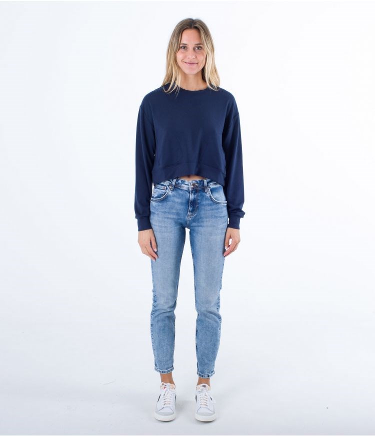 Hurley Sweatshirt Oversize Easy Azules | CULWJV-804