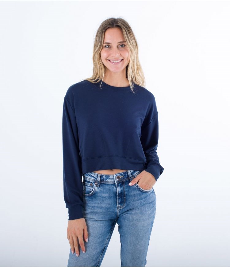 Hurley Sweatshirt Oversize Easy Azules | CULWJV-804