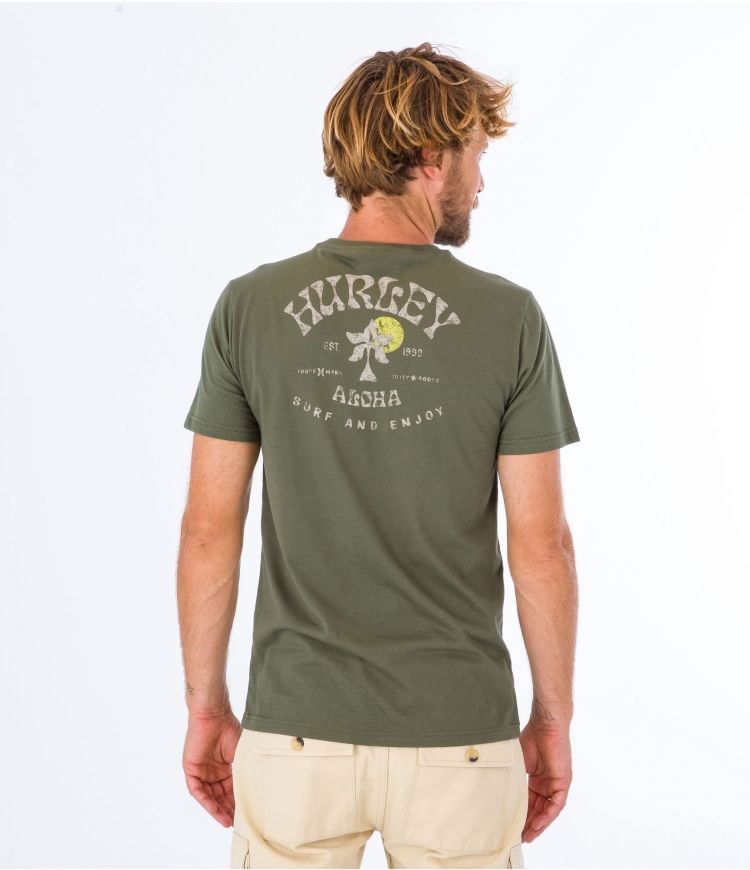 Hurley T-shirt Corta Sleeve Country Verdes Oscuro | TCMNWL-672