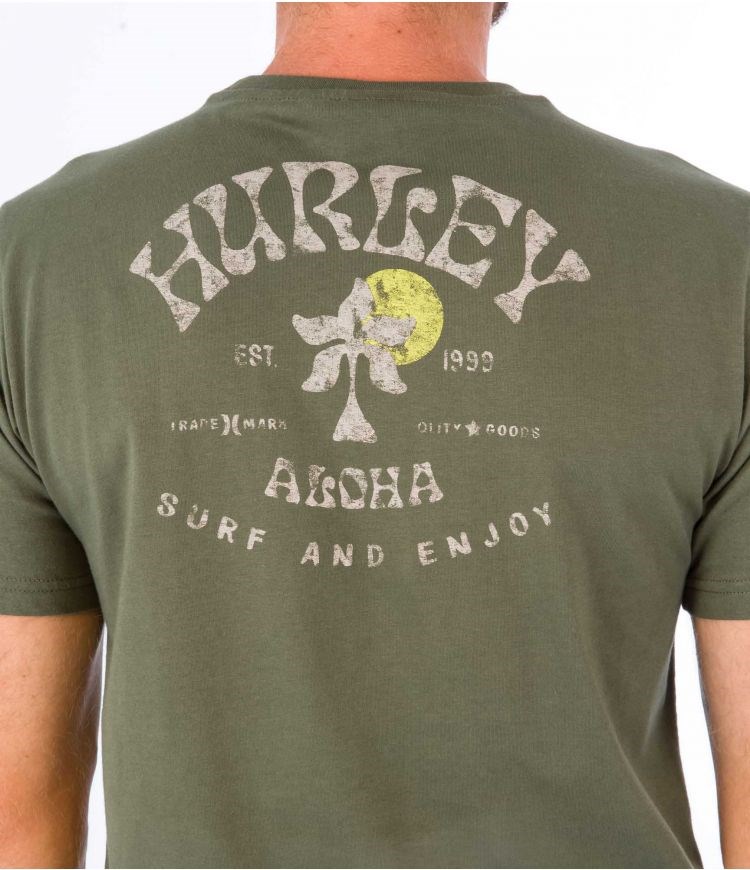Hurley T-shirt Corta Sleeve Country Verdes Oscuro | TCMNWL-672